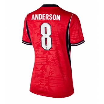 Billige Fotballdrakt England Elliot Anderson #8 Replika Bortedrakt Dame VM 2026 Kortermet